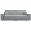 SOFA Farese Grau mit Cordbezug - Grau, Textil (257/85/102cm) - Selsey