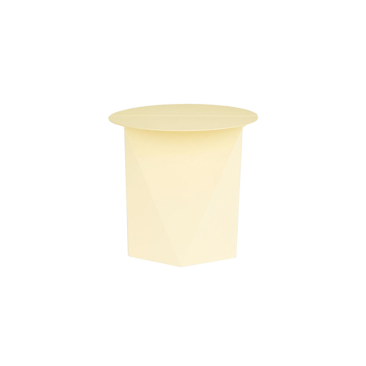 BEISTELLTISCH Foldy Gelb - Gelb, Metall (45/45.8/40.5cm) - Zuiver