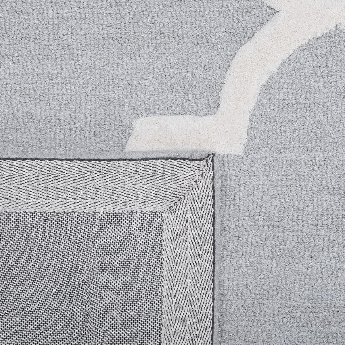 KURZFLOR-TEPPICH Silvan 300/200 cm - Grau, Textil (200/300cm) - Beliani