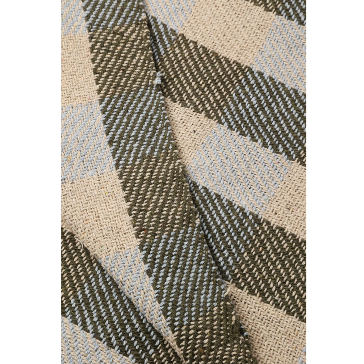 DECKE Würfel 130x180 cm, 100% Baumwolle, Kiefer-Blau - Kieferfarben, Textil (130/180cm) - Au Maison