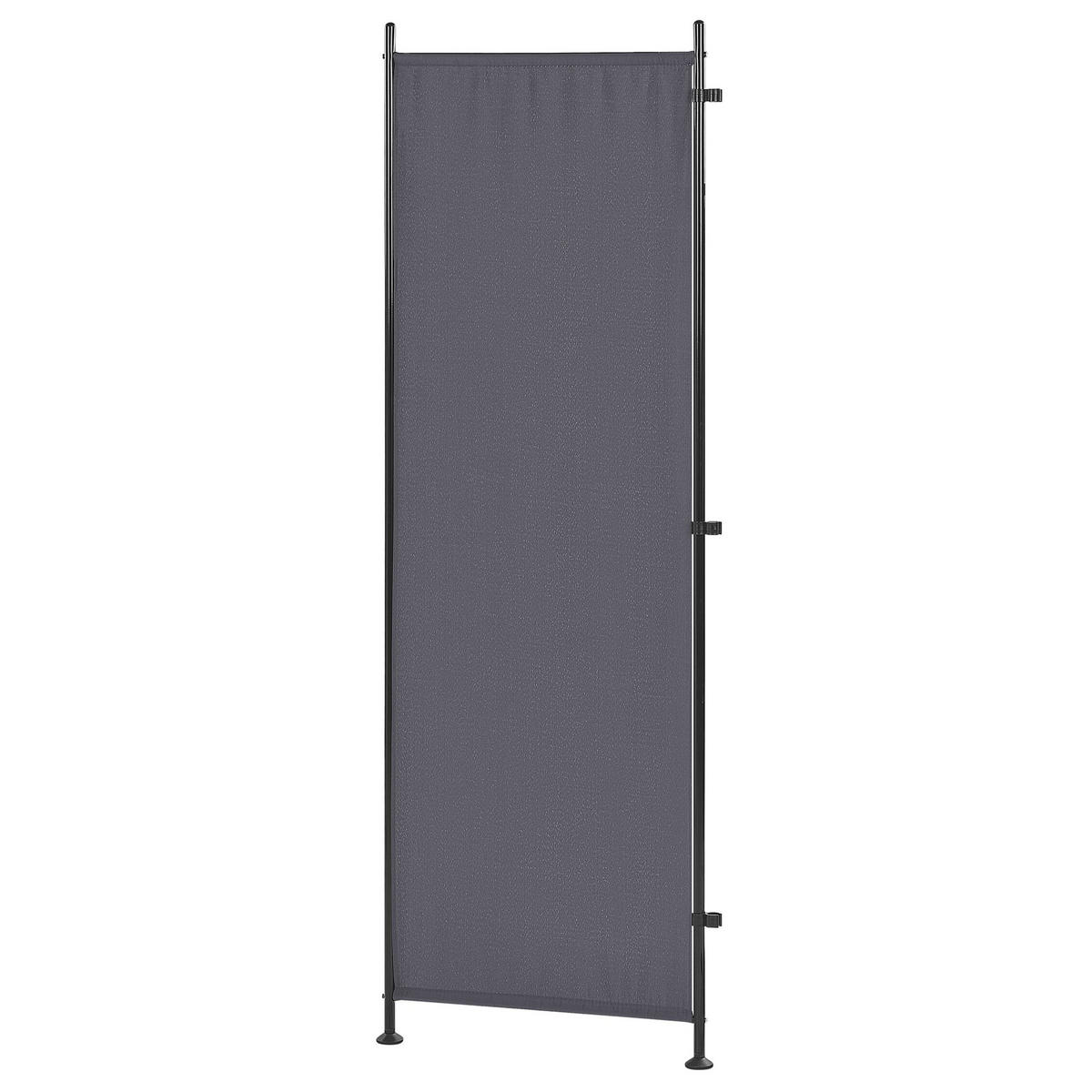 SEPARATOR DE CAMERĂ 3 piese gri 160/170 cm Narni - gri închis/gri, material textil (161/170/2cm) - Beliani