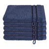 WASCHHANDSCHUHSET Milano - 5-teilig - 16 x 22 cm - Dunkelblau - Dunkelblau, Textil (16/22cm) - SCHIESSER