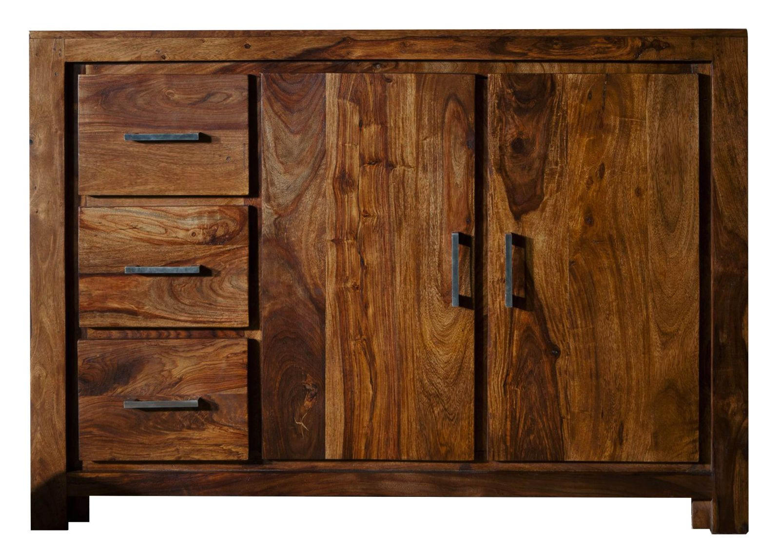 SIDEBOARD Sheesham 118x45x85 life honey lackiert METRO LIFE #122 - Braun, Holz (118/85/45cm) - Massivmoebel24