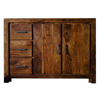 SIDEBOARD Sheesham 118x45x85 life honey lackiert METRO LIFE #122 - Braun, Holz (118/85/45cm) - Massivmoebel24