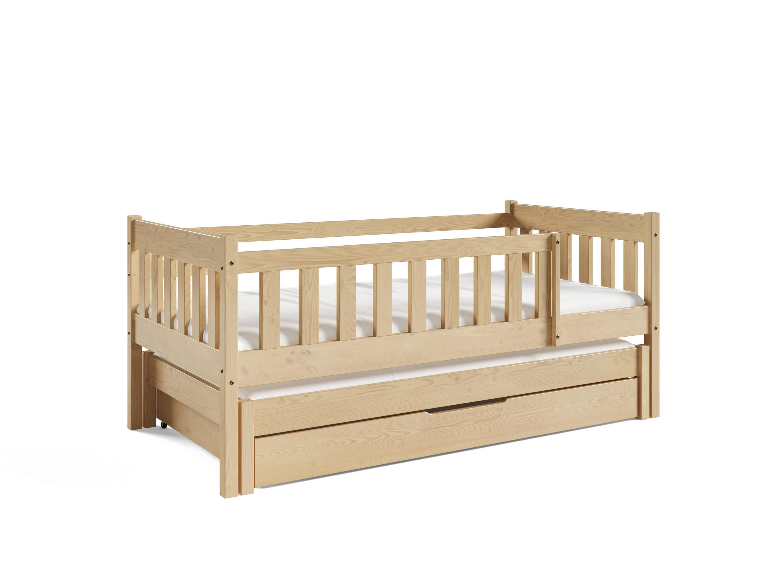 ETAGENBETT STELLA mit Bettkasten 80x160 cm Kieferfarben - Kieferfarben, Holz (80/160cm) - MASSENO