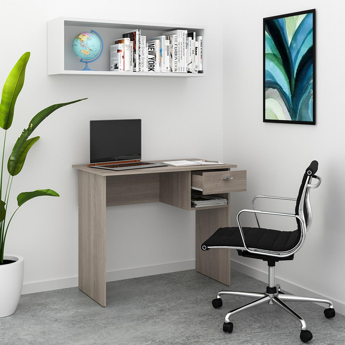 SCHREIBTISCH Colin Sonoma 90 x 50 cm - Sonoma Eiche, Holzwerkstoff (50/90/74.6cm) - Vicco