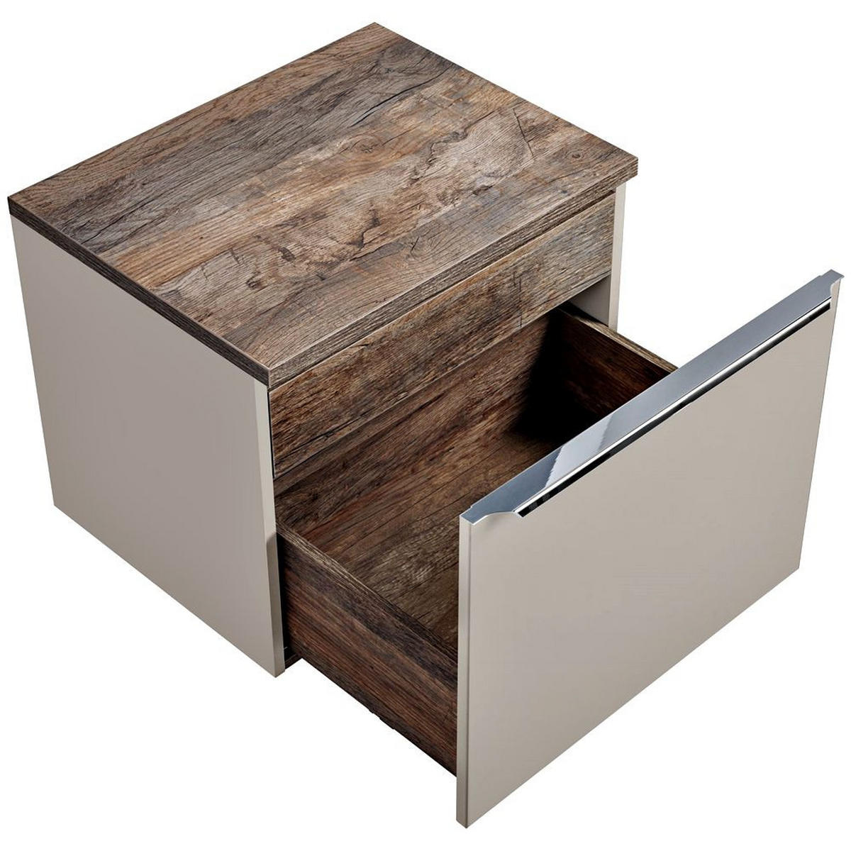 WASCHBECKENSCHRANK Puebla-56 - Beige, Holzwerkstoff (60/49/46cm) - Lomado