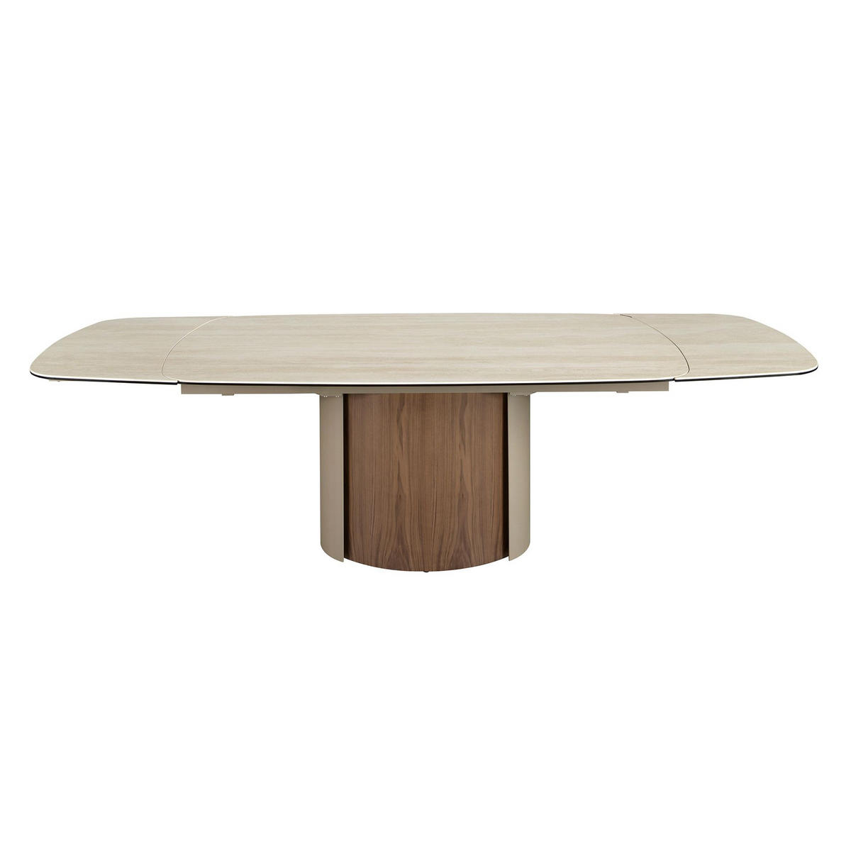 ESSTISCH Rechteckig Sand Walnuss 180/100/76 cm - Beige, Stein (100/180/76cm) - ANGEL CERDA
