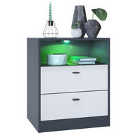 KOMMODE Pino Fronten in Weiß matt - Weiß, Holzwerkstoff (56/67.5/36cm) - Vladon
