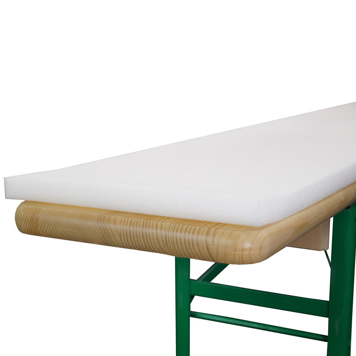 SCHAUMSTOFFROHLING Konstanz für Bierbänke 2/25/220 2tlg - Weiß, Kunststoff (220/25/2cm) - Beautissu 