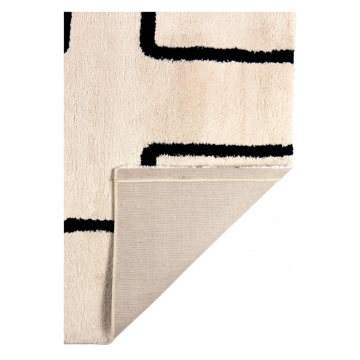 TEPPICH Louisa kaviar 160 x 230 x 2 cm - Schwarz, Textil (160/230cm) - Vivaraise