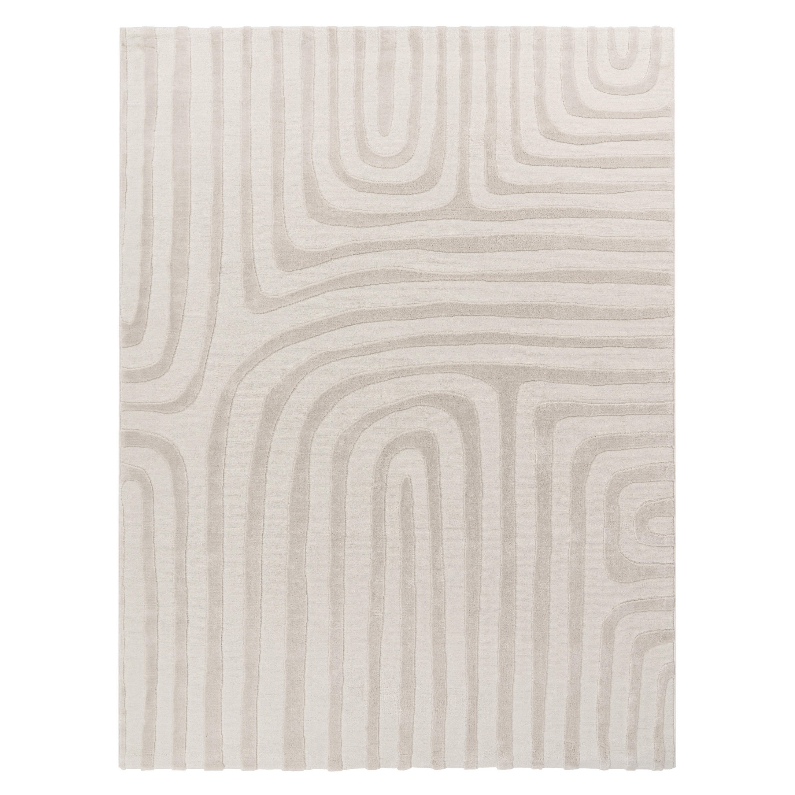 KURZFLORTEPPICH 120/160 cm Tinos 575 - Creme, Textil (120/160cm) - Paco Home