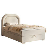 BETT Creme Bella Kontinentalbett Mit Matratze Stoff Baranek - Ecru, Textil (120/200cm) - Sepro Meble
