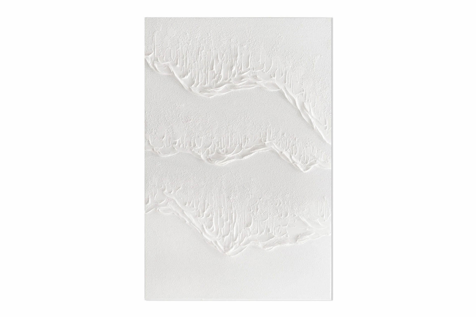 KUNSTLOFT RUČNĚ MALOVANÝ AKRYLOVÝ OBRAZ BÍLÝ, 60/90 CM