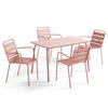 GARTENSET 5-tlg., Rosa - Pink, Metall - Oviala