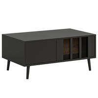 COUCHTISCH - Schwarz / Eiche Artisan Dekor - Eichefarben/Schwarz, Holzwerkstoff (55/90/45cm) - home24