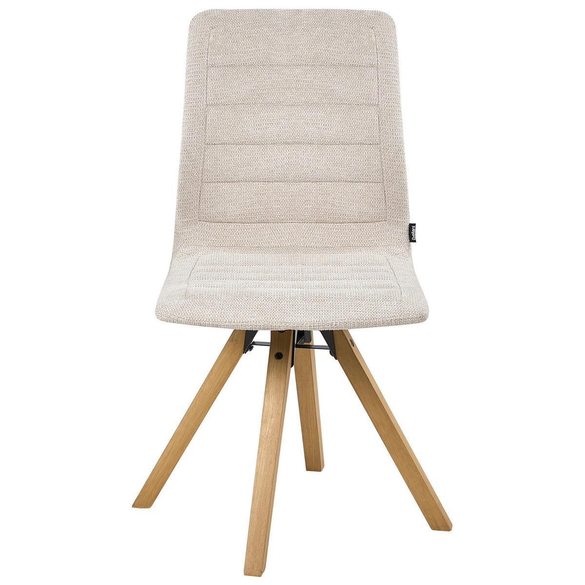 JÍDELNÍ ŽIDLE Béžová Rox - hnědá/béžová, textil (64/91/65cm) - Beliani