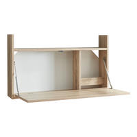 WANDKLAPPTISCH Rautalampi - Eichefarben/Weiß, Holzwerkstoff (83/48/48cm) - [en.casa]