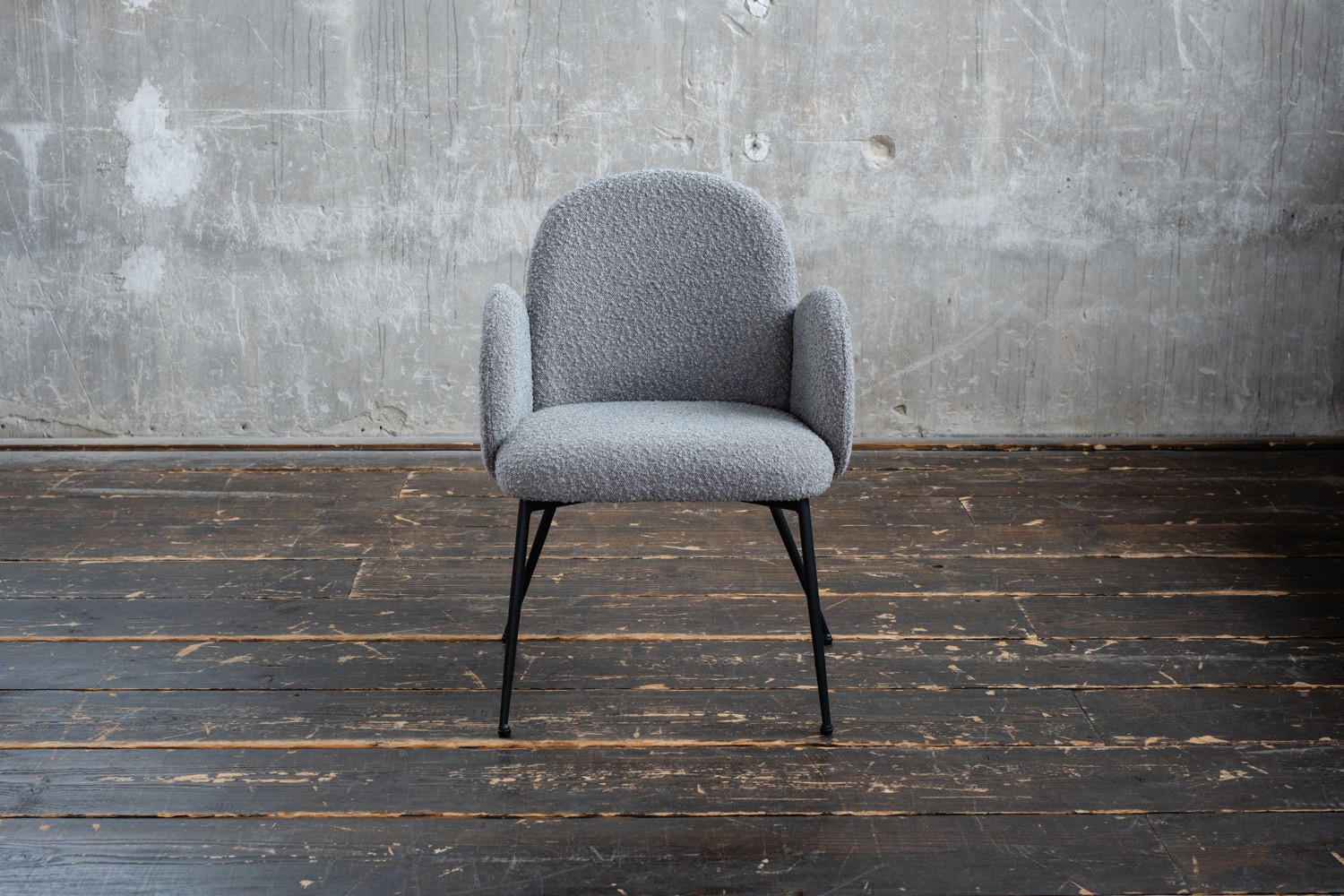 ESSZIMMERSTUHL DEON Grau Webstoff - Grau, Textil (59/84/62cm) - KAWOLA