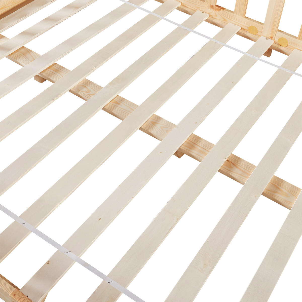 HAUSBETT Sisimiut - Naturfarben, Holz (120/200cm) - [en.casa]