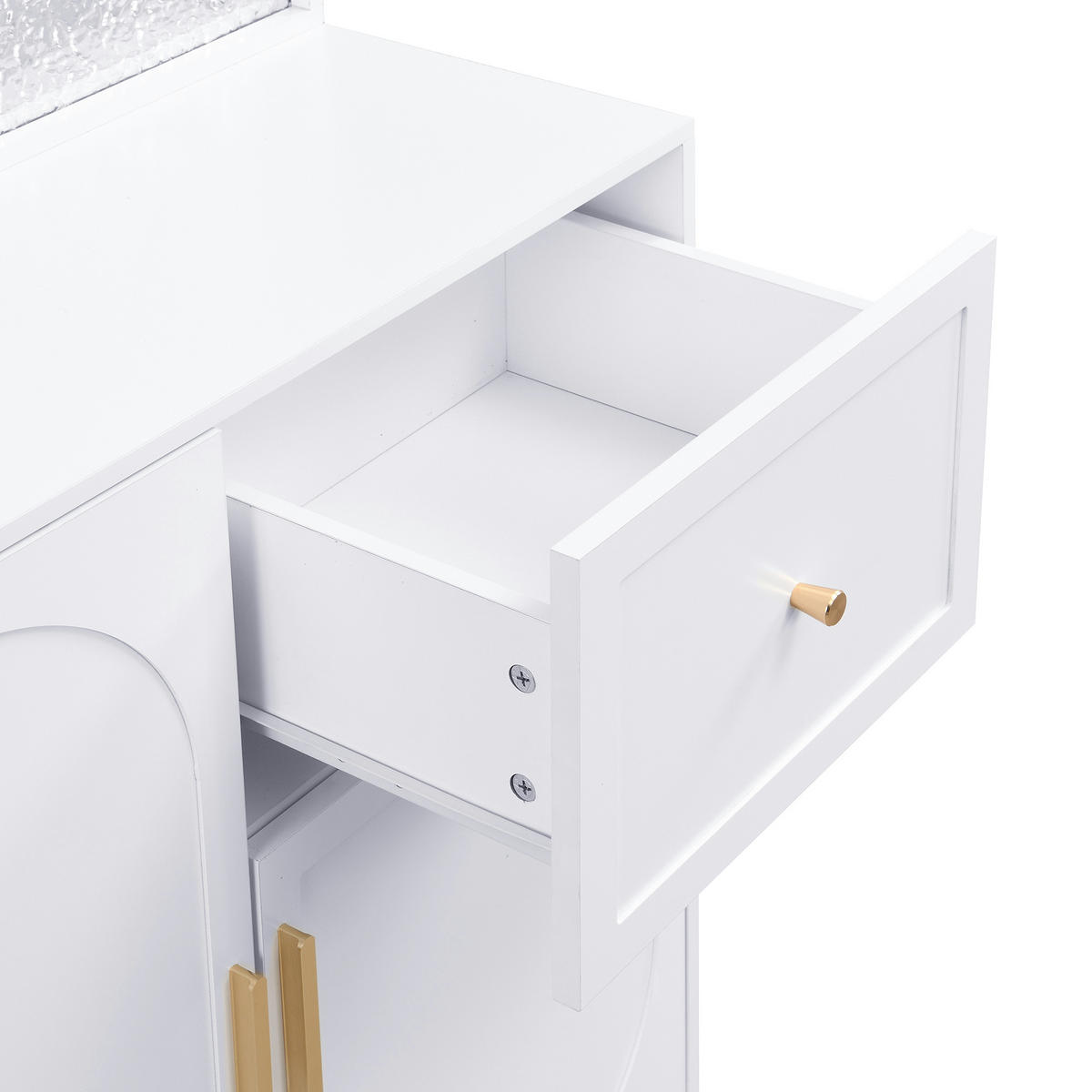 SCHUHSCHRANK aus MDF 80x35x175,5cm in Weiß mit Soft-Close & Haken - Weiß, Holzwerkstoff (80/175.5/35cm) - Modfu