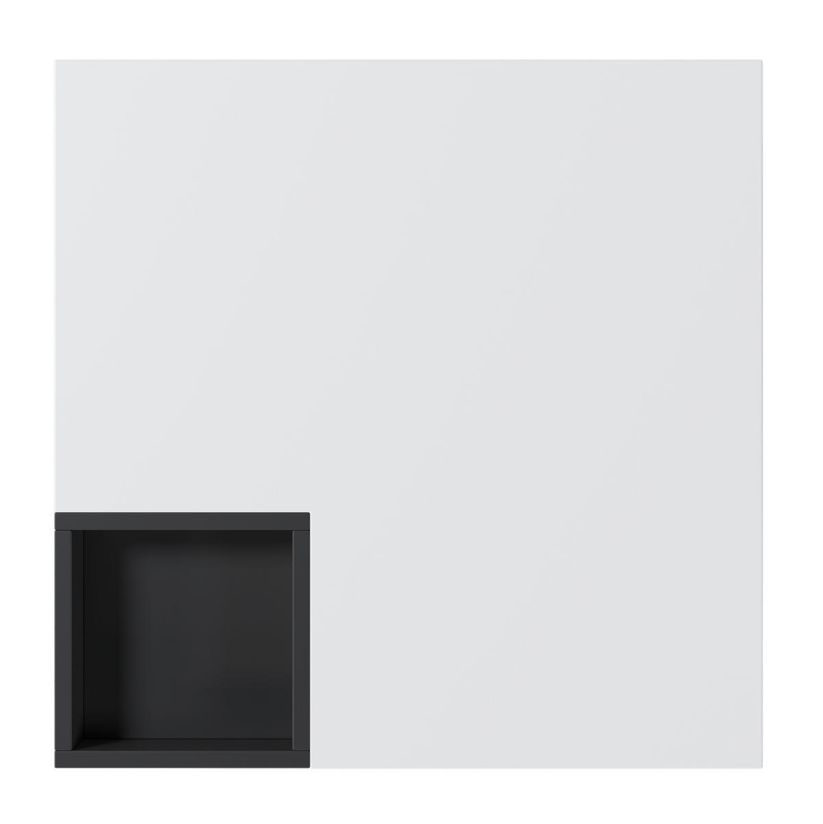 COUCHTISCH 72/72/30 cm in Weiß/Schwarz aus Spanplatte mit LED-Lichteffekt - Weiß, Holzwerkstoff (72/72/30cm) - OKMYHOME