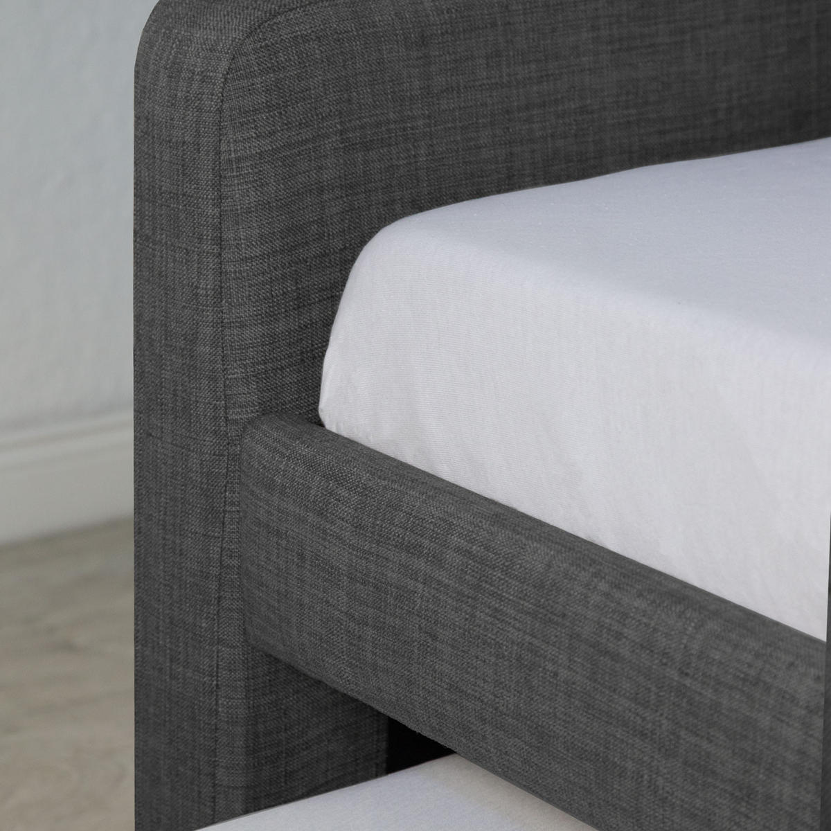 POLSTERBETT ausziehbar 140/200 cm in Grau - Grau, Textil (90/200cm) - Homestyle4u