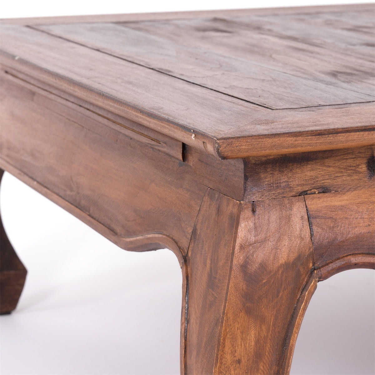 OPIUMTISCH EAST 80 Mahagoni Massivholz 02 hellbraun - Hellbraun, Holz (80/80/36cm) - DESIGN DELIGHTS