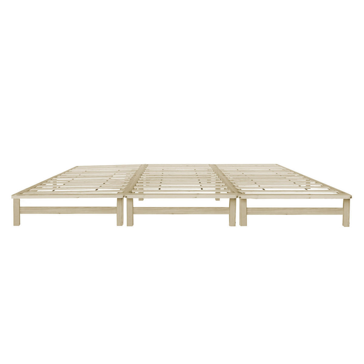 HOLZBETT Familienbett 270/200 cm natur - Braun, Holz (270/200cm) - Homestyle4u