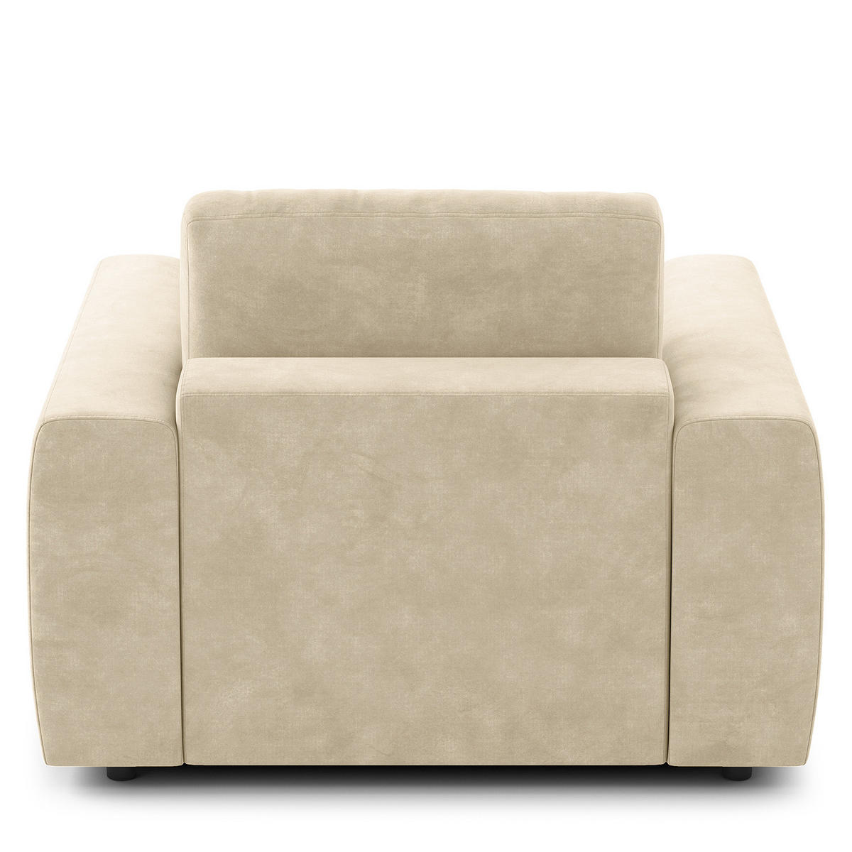 SESSEL - Schwarz/Weiß, Kunststoff/Textil (116/80/117cm) - home24