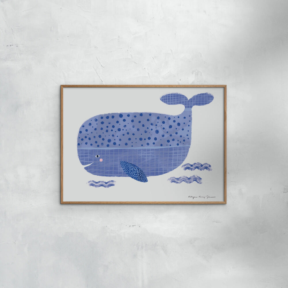 POSTER Wild Apple - Whale - Blau, Papier (50/70/0.1cm) - Poster&Frame