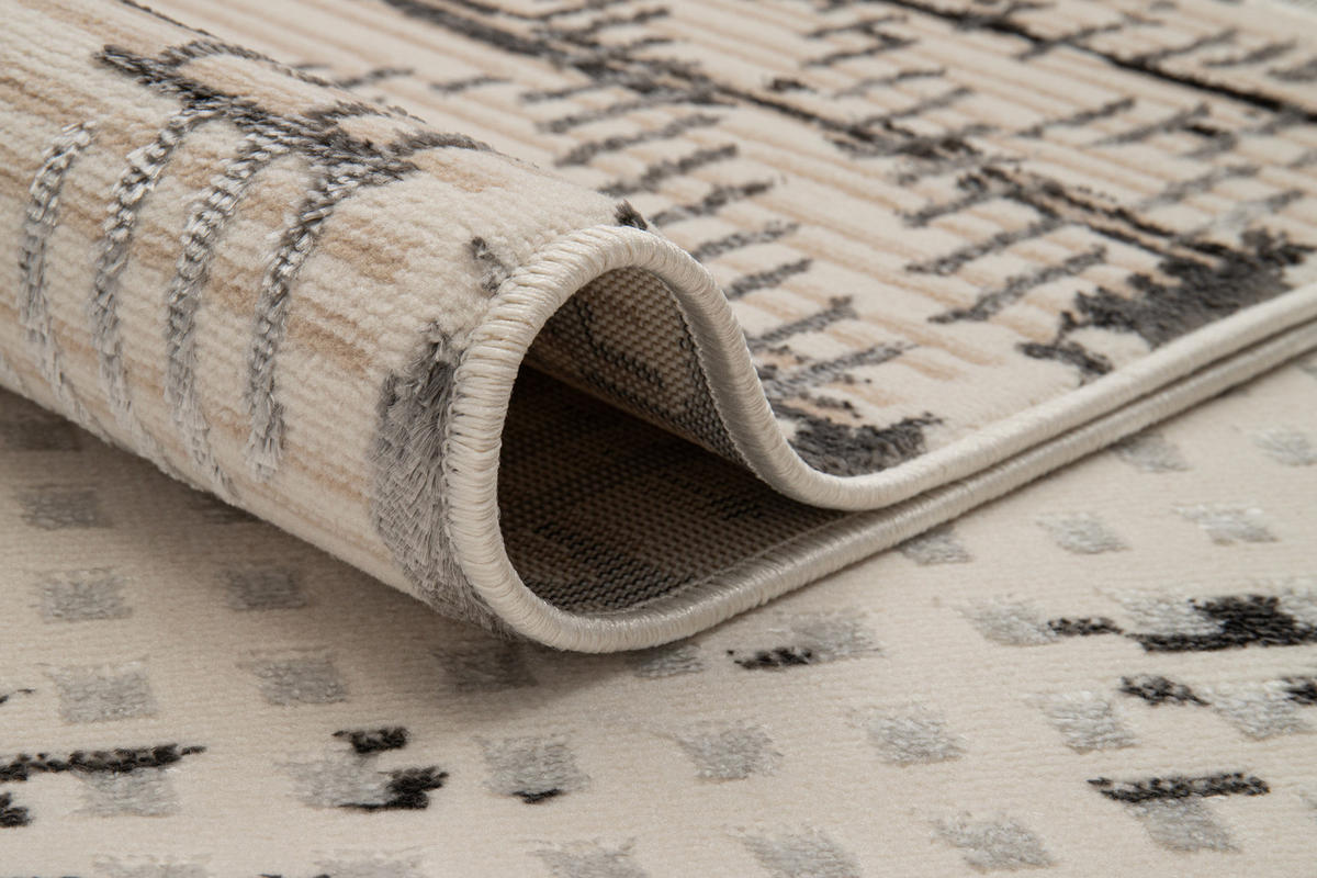 TEPPICH CRYSTAL Weiß 80/150 cm - Weiß, Textil (80/150cm) - Tapiso