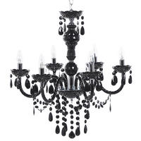 KRONLEUCHTER Kalang L 60/60/145 cm - Schwarz, Kunststoff (60/60/145cm) - Beliani