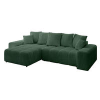 ECKSOFA Ottomane links/rechts ENIL-L 290x175x84 Grün Cord - Grün, Holzwerkstoff/Kunststoff (290/175cm) - ALTDECOR