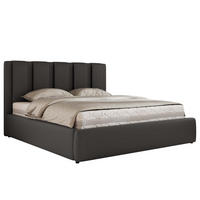 POLSTERBETT SAVINO CLASSIC 140/200 - Grau Kunstleder - Multipocket-Matratze - Grau, Textil (140/200cm) - MKS