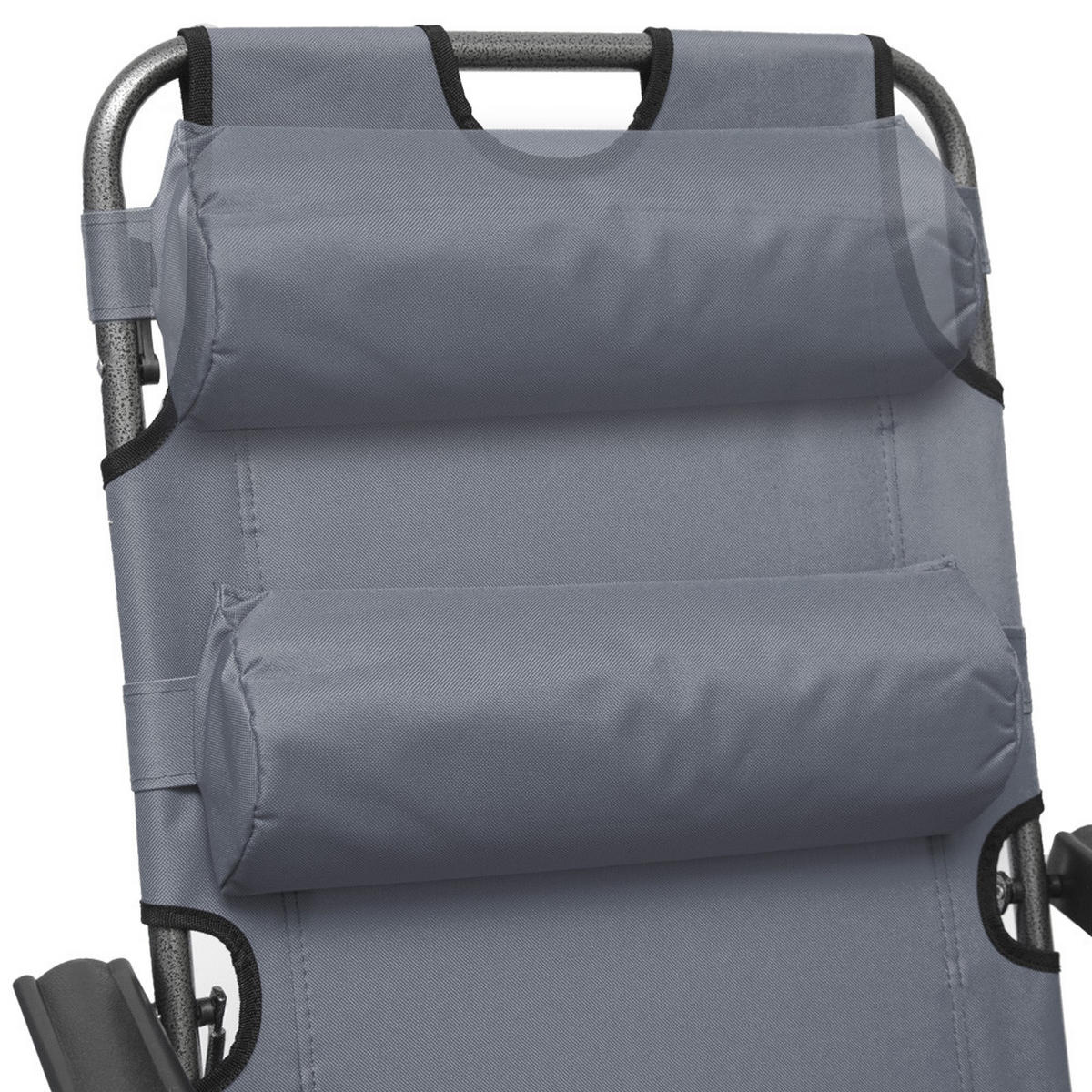 CAMPINGSTUHL, 153/70 cm, Grau - Grau, Kunststoff (60/30/153cm) - Amanka