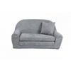 MINI-SOFA David - Ausklappbares Kindersofa aus Teddystoff in grau - Grau, Textil (78/45/40cm) - Fortisline