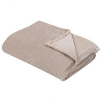 DECKE Beige Bayburt 200/220 cm - Beige, Textil (200/220cm) - Beliani