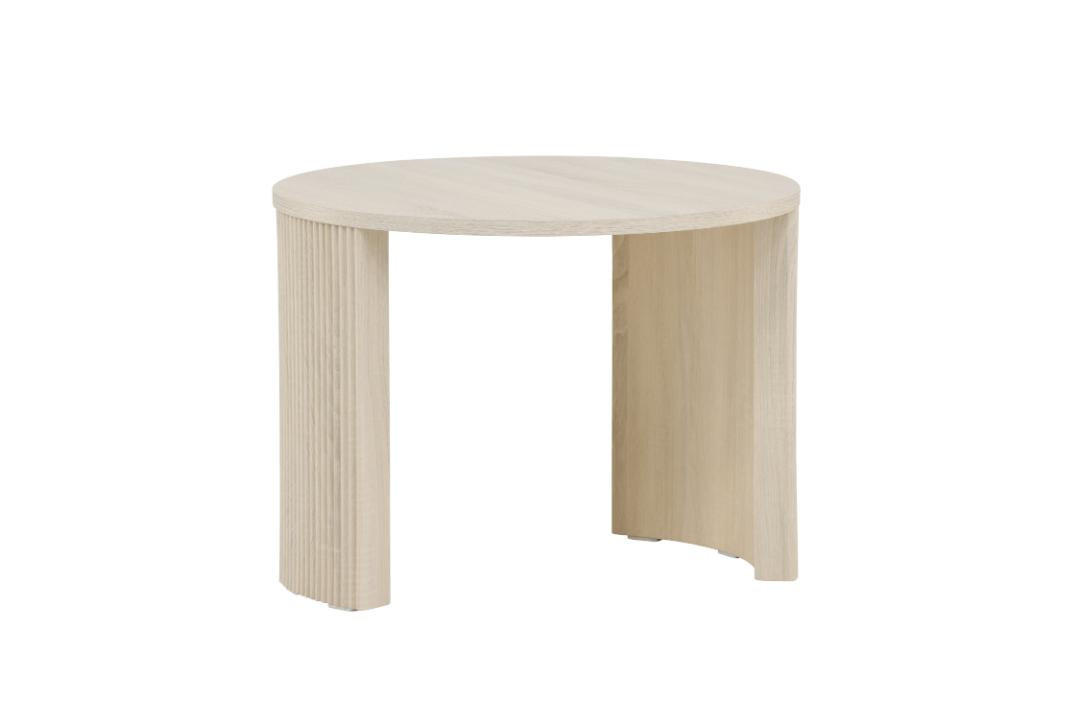 COUCHTISCH, Bristol, Whitewash, MDF, 60 x 60 x 45 cm - Weiß, Holzwerkstoff (60/60/45cm) - ebuy24