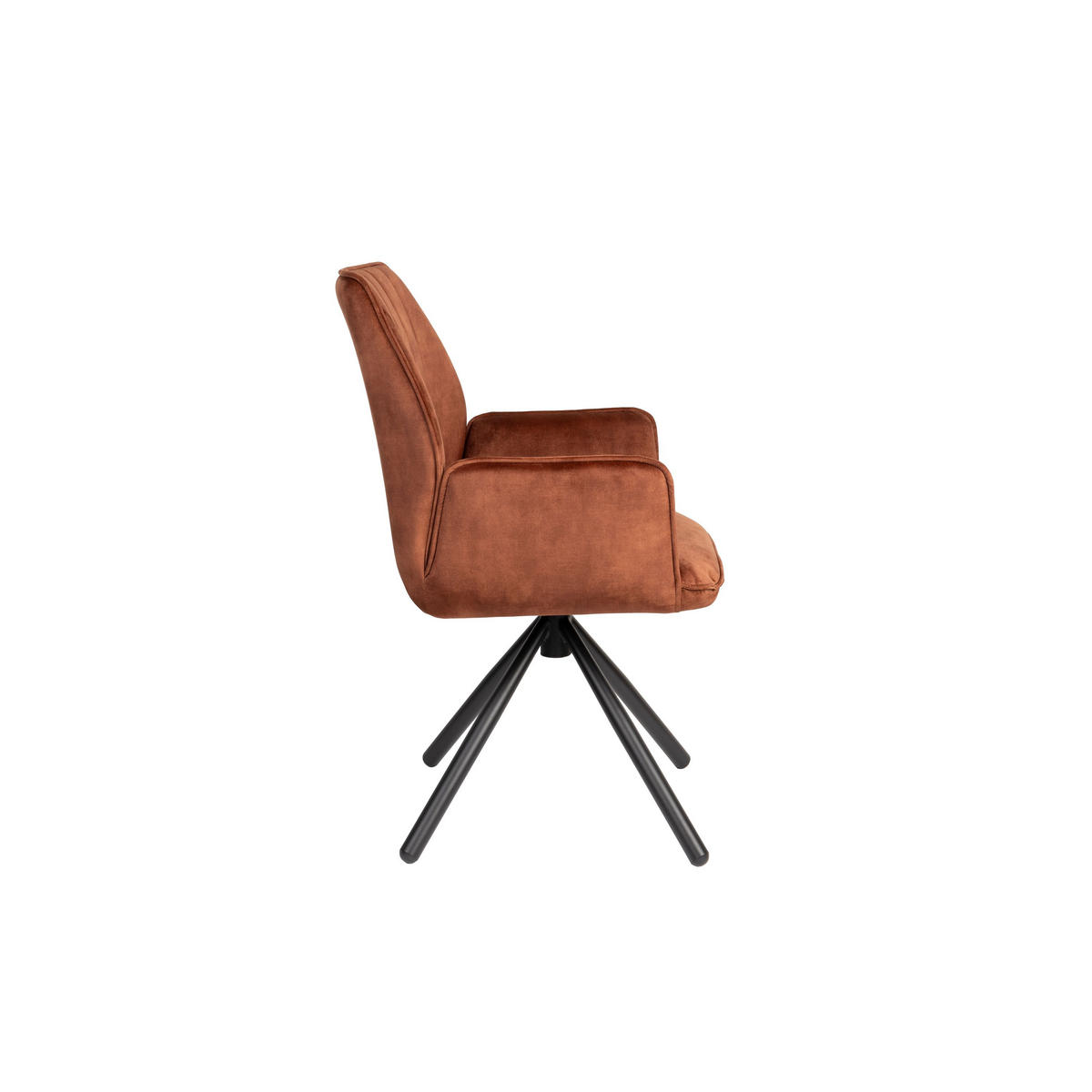 ESSZIMMERSTUHL Jamie Braun - 2 er Set - Braun, Textil (56/90/61cm) - Housecraft Living
