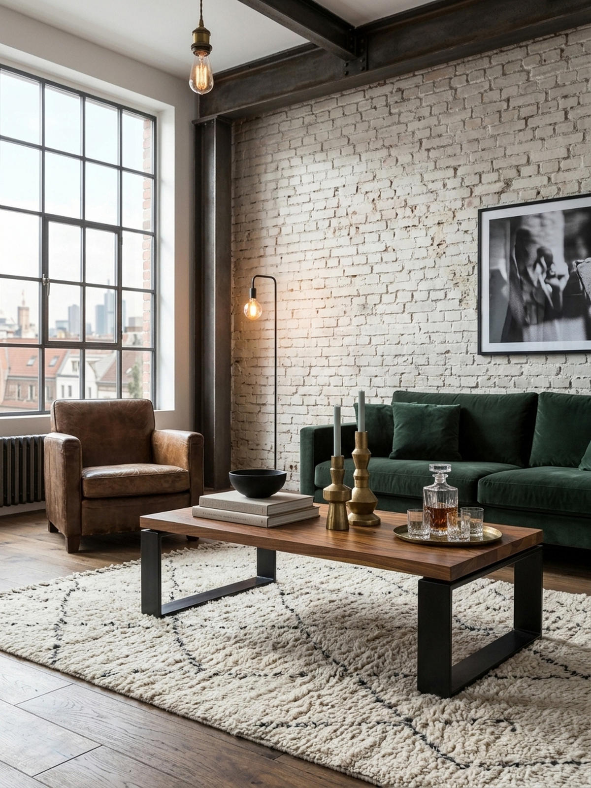 COUCHTISCH aus Holz und Metall, Industriedesign, Einzigartige Maserung, 115x60x35 cm - Schwarz/Braun, Holz/Metall (60/115/35cm) - KADIMA DESIGN