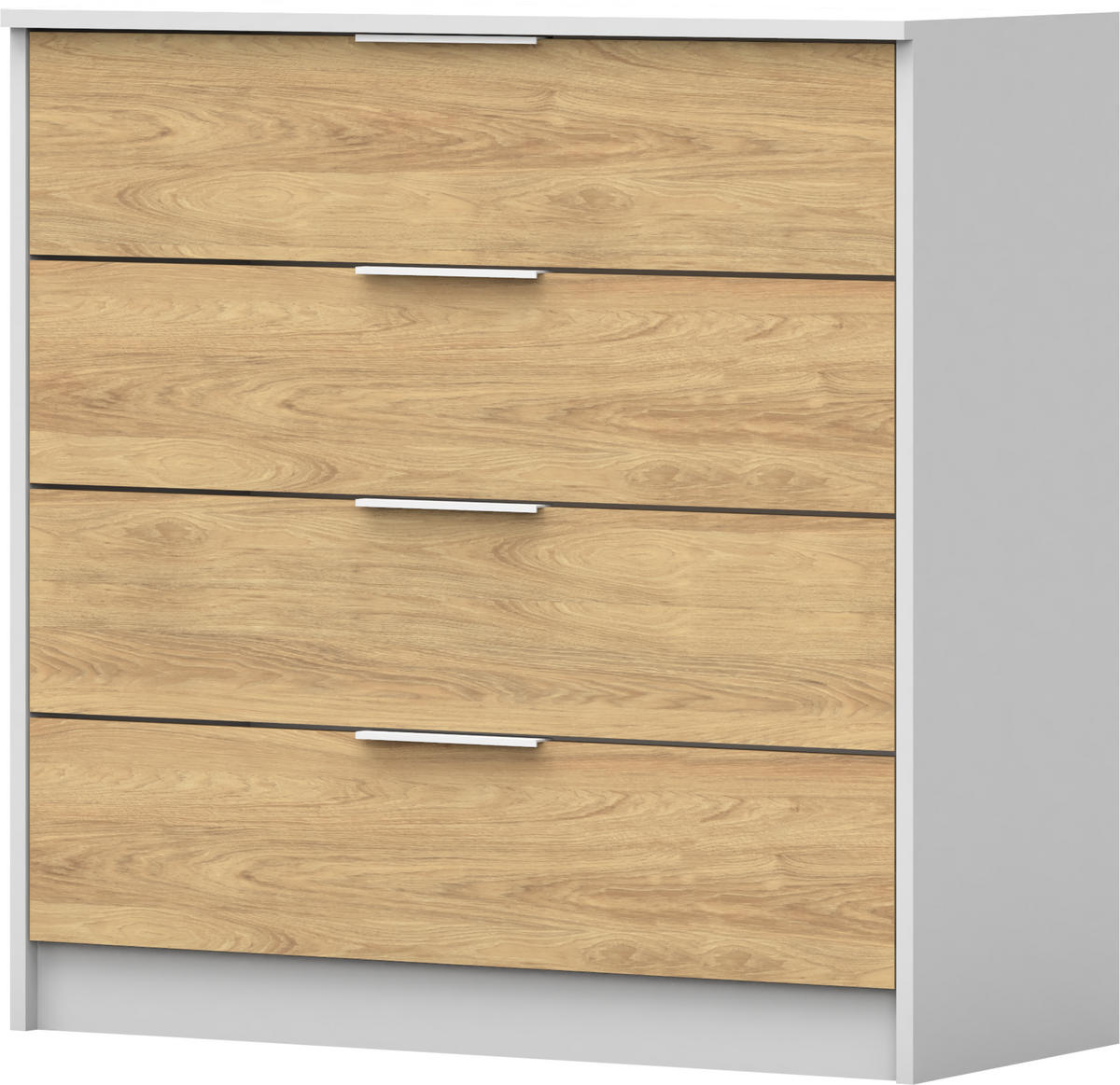 KOMMODE Weta WEIß - Weiß, Holzwerkstoff (90/90/40cm) - Möblo