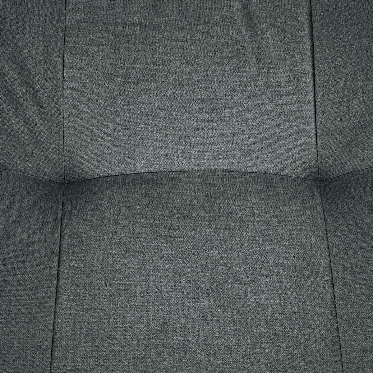 POLSTERHOCKER - Dunkelgrau/Schwarz, Textil/Metall (67/47/50cm) - home24