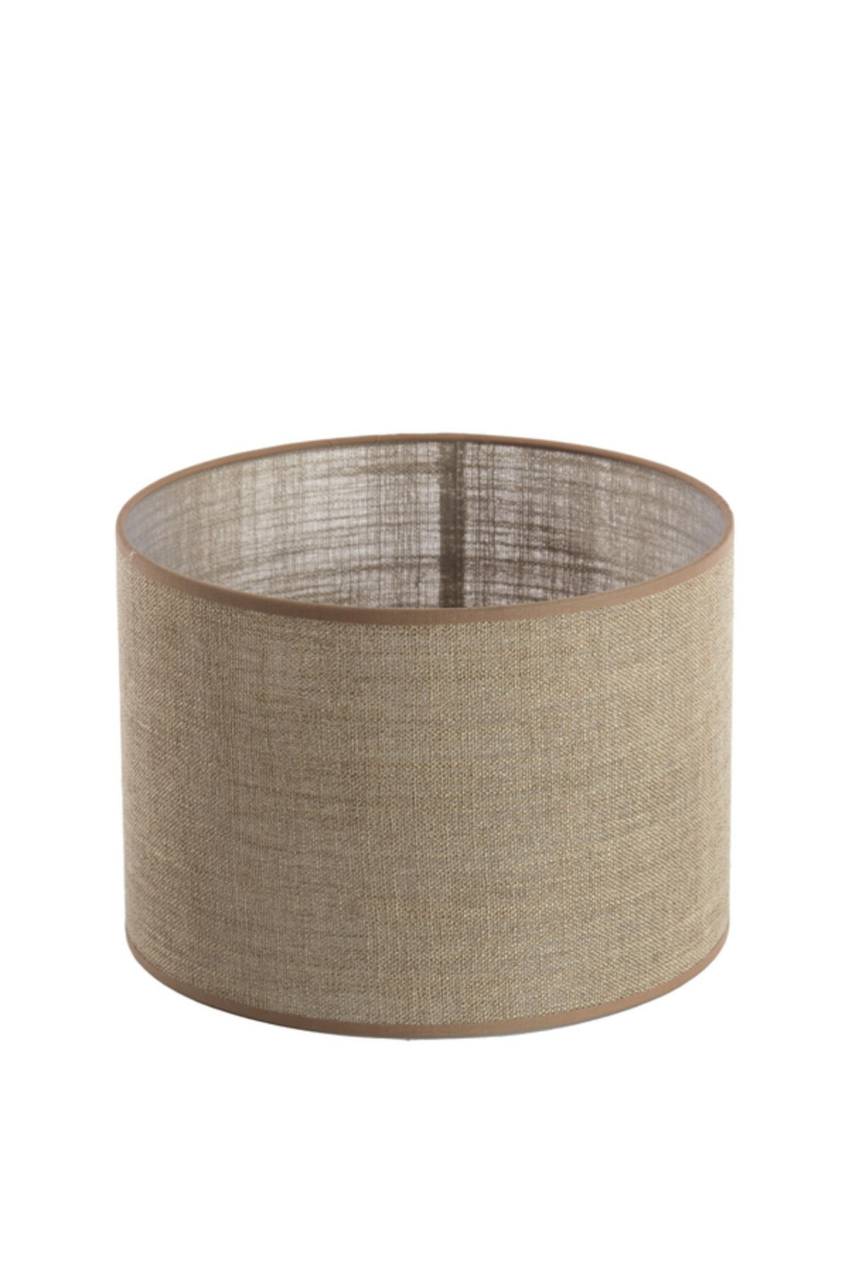 LAMPENSCHIRM Caden Braun Ø30/21 cm - Braun, Textil (30/30/21cm) - Light & Living