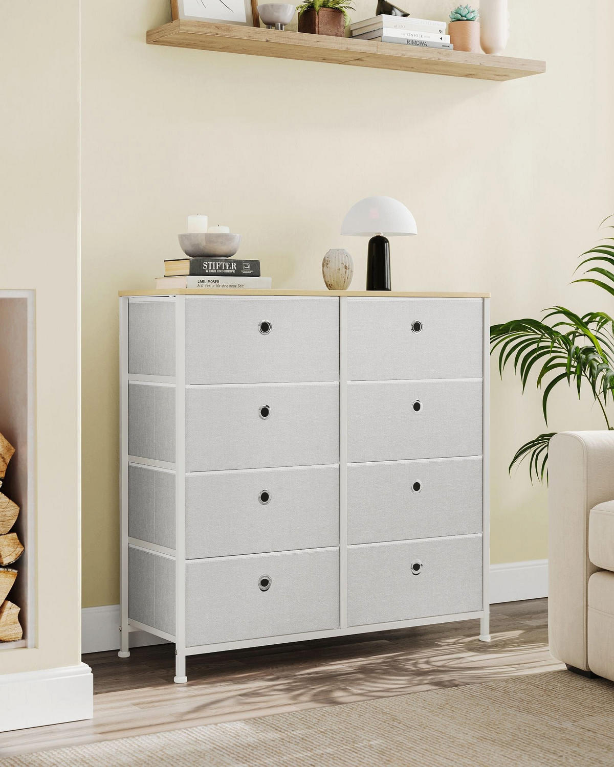 KOMMODE ASTANA - Creme, Holzwerkstoff (80/81.5/30cm) - Hansiro