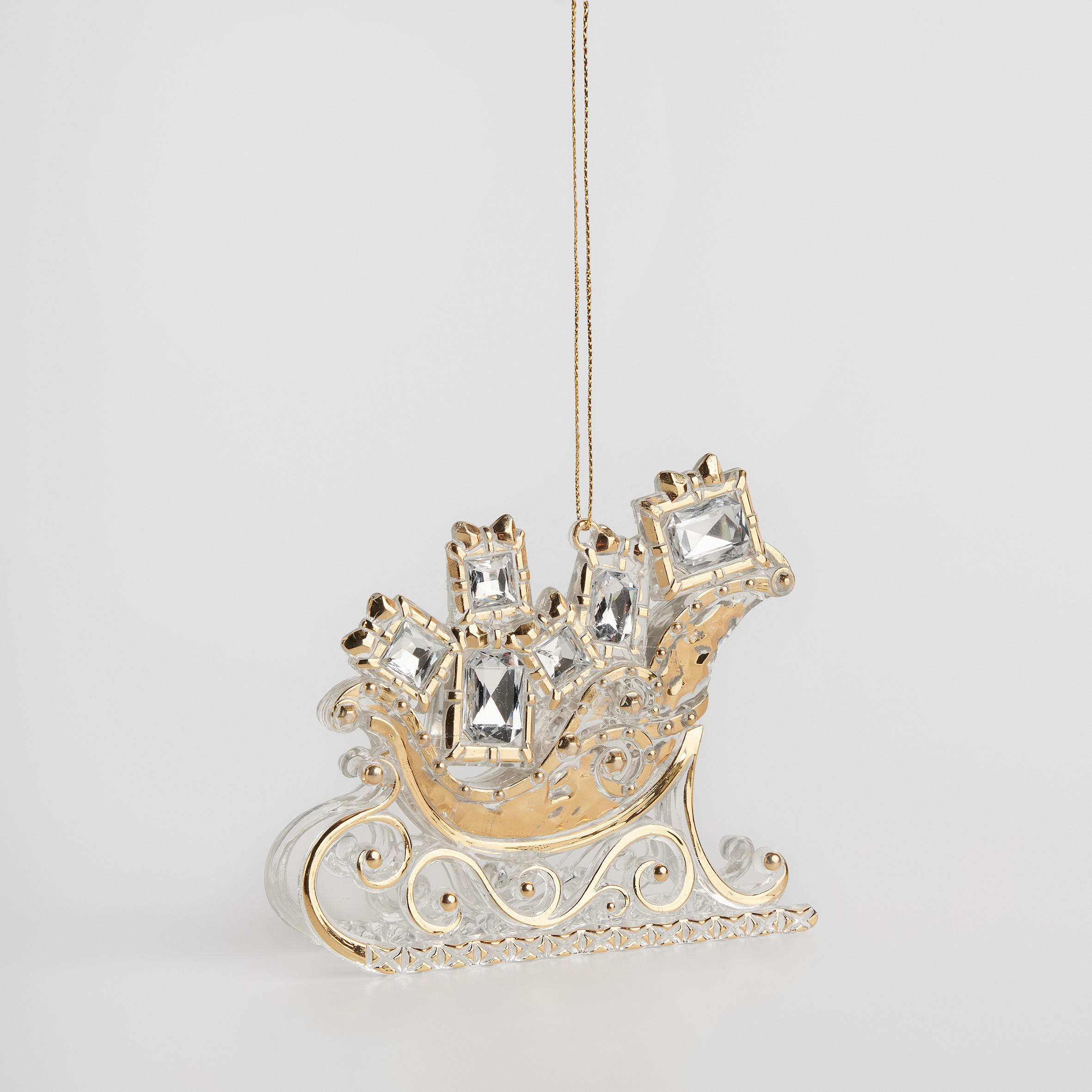 WEIHNACHTSDEKO Hängend MARTYNOS, 9.5 x 11.5 cm, Gold, Christbaumschmuck, Weihnachtsbaumdekoration, Christmas, Xmas - Goldfarben, Kunststoff (9.5/2.5/11.5cm) - home&you