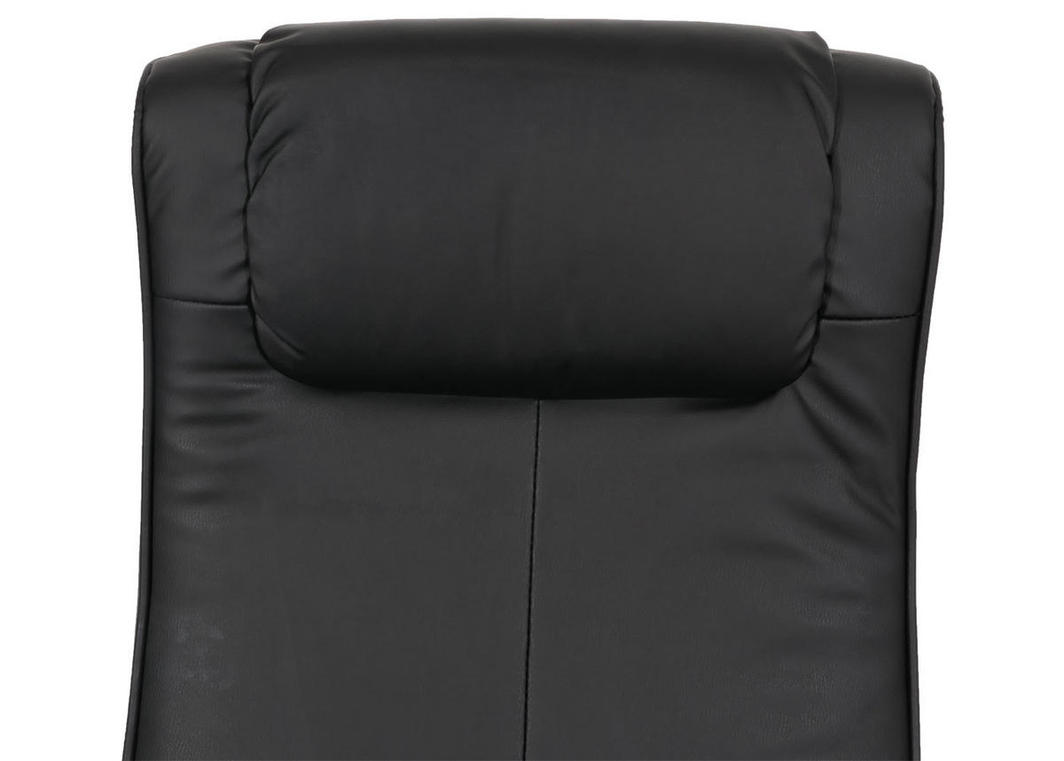 RELAXSESSEL MIT HOCKER Schwarz - Schwarz, Textil (68/101/83cm) - MCW