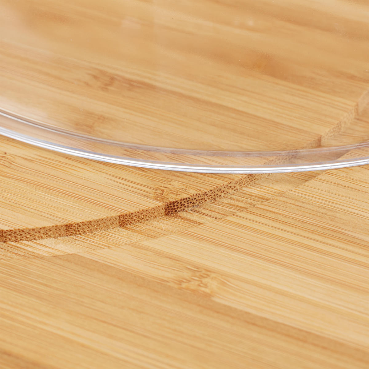 KÄSEGLOCKE - Hellbraun, Holz/Kunststoff (31/25cm) - Relaxdays