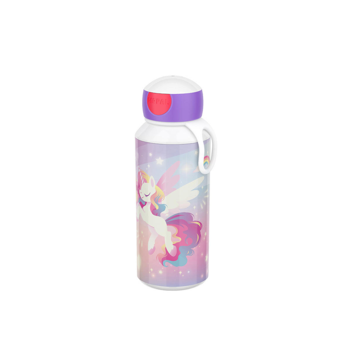 POP-UP TRINKFLASCHE Campus (2025) Unicorn Glow 400 ml - Multicolor, Kunststoff (0.4L) - Mepal