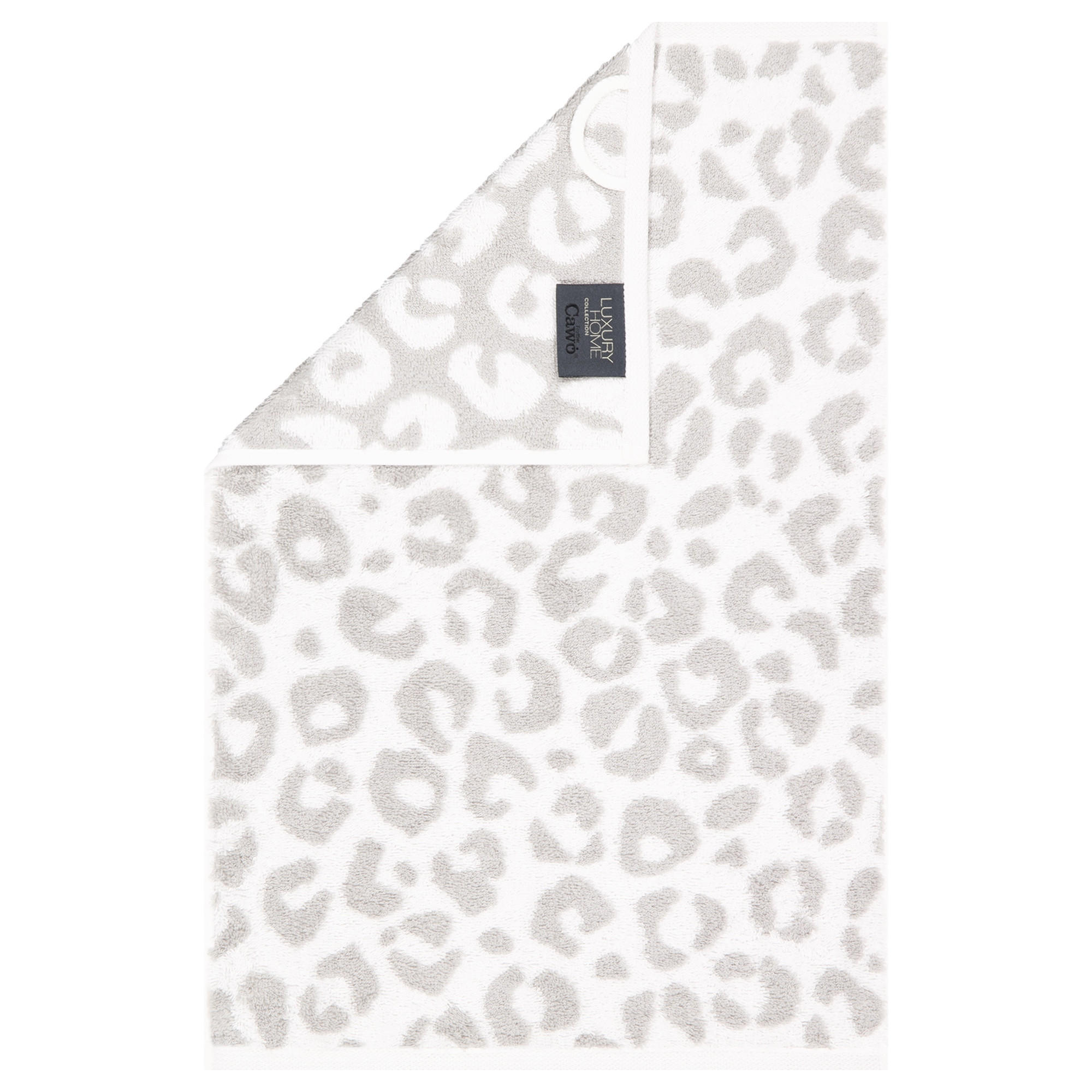 GÄSTETUCH TWO-TONE LEO 540 PLATIN - 76 - Grau, Textil (30/50cm) - Cawoe